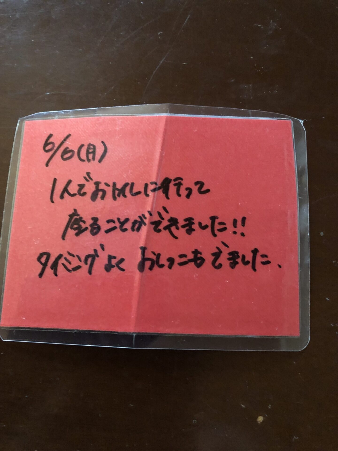 トイトレ物語・4歳9ヵ月　保育園で初おしっこ( *´艸｀)